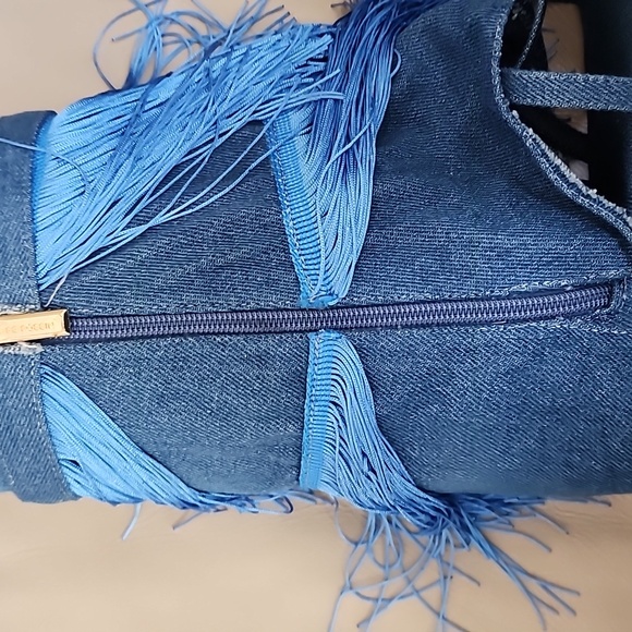 Cape Robbin Womens Blue Fringe Above Ankle Sandals Size 6 New - Picture 8 of 12